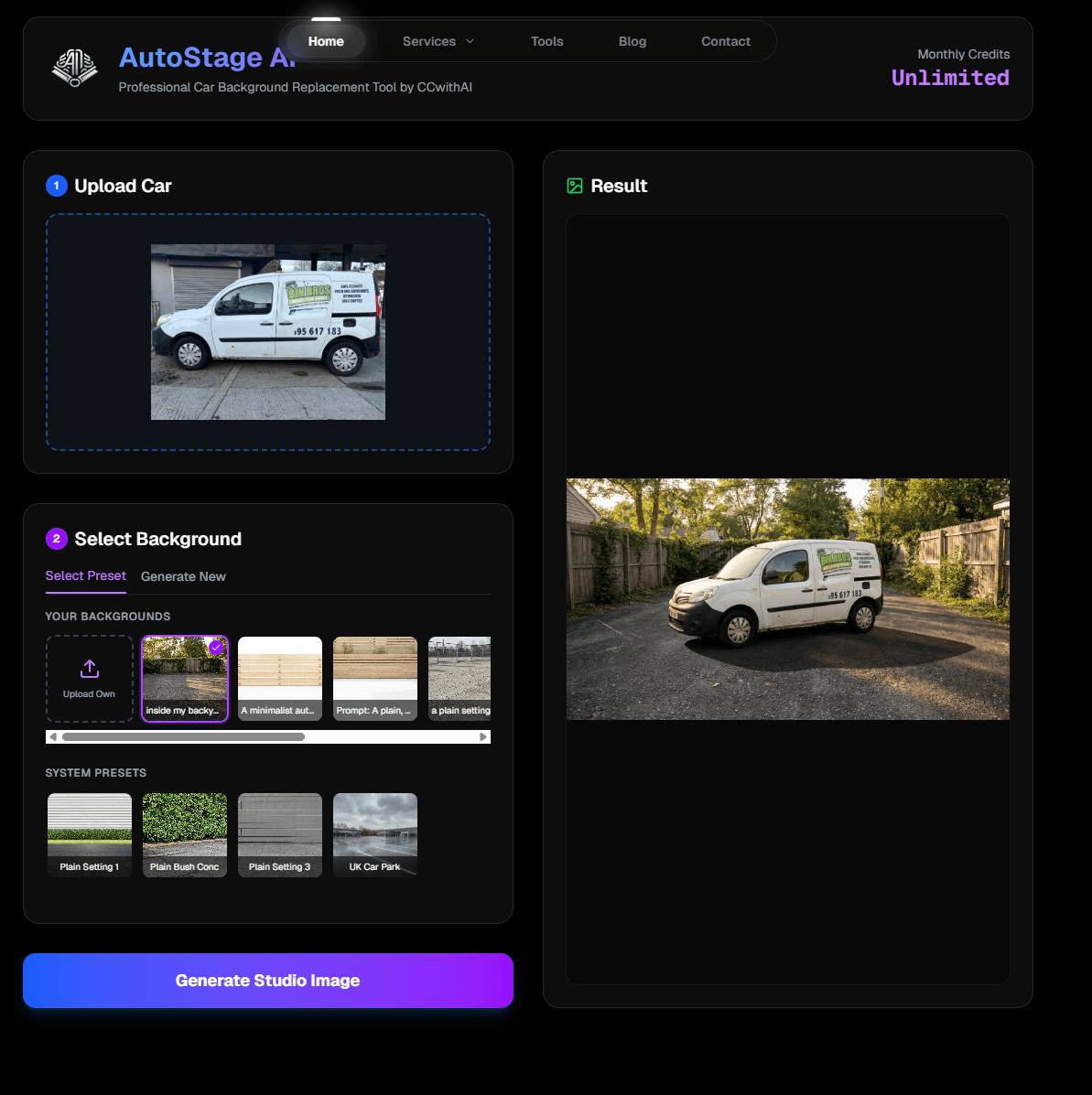 AutoStage AI – For Car Dealers